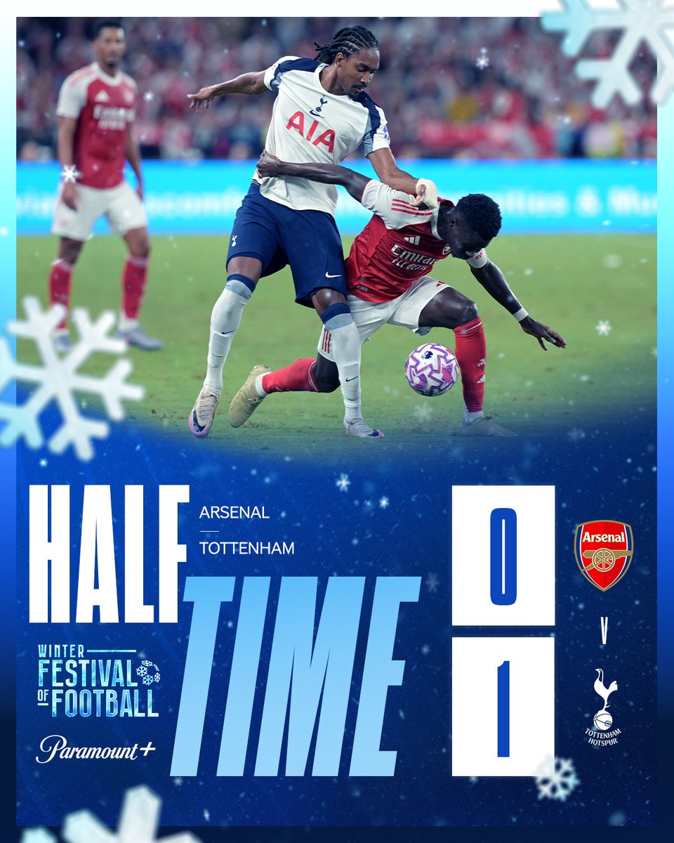 Paramount+ Australia (@paramountplusau) on Twitter photo HT | Sarr's stunner gives <a href="/SpursOfficial/">Tottenham Hotspur</a> the half-time edge in Hong Kong ๐๏ธ
Can Arsenal fight back against their North London rivals in the second stanza?
Watch the Winter Festival of Football live on Paramount+ ๐บ HT | Sarr's stunner gives <a href="/SpursOfficial/">Tottenham Hotspur</a> the half-time edge in Hong Kong ๐๏ธ
Can Arsenal fight back against their North London rivals in the second stanza?
Watch the Winter Festival of Football live on Paramount+ ๐บ