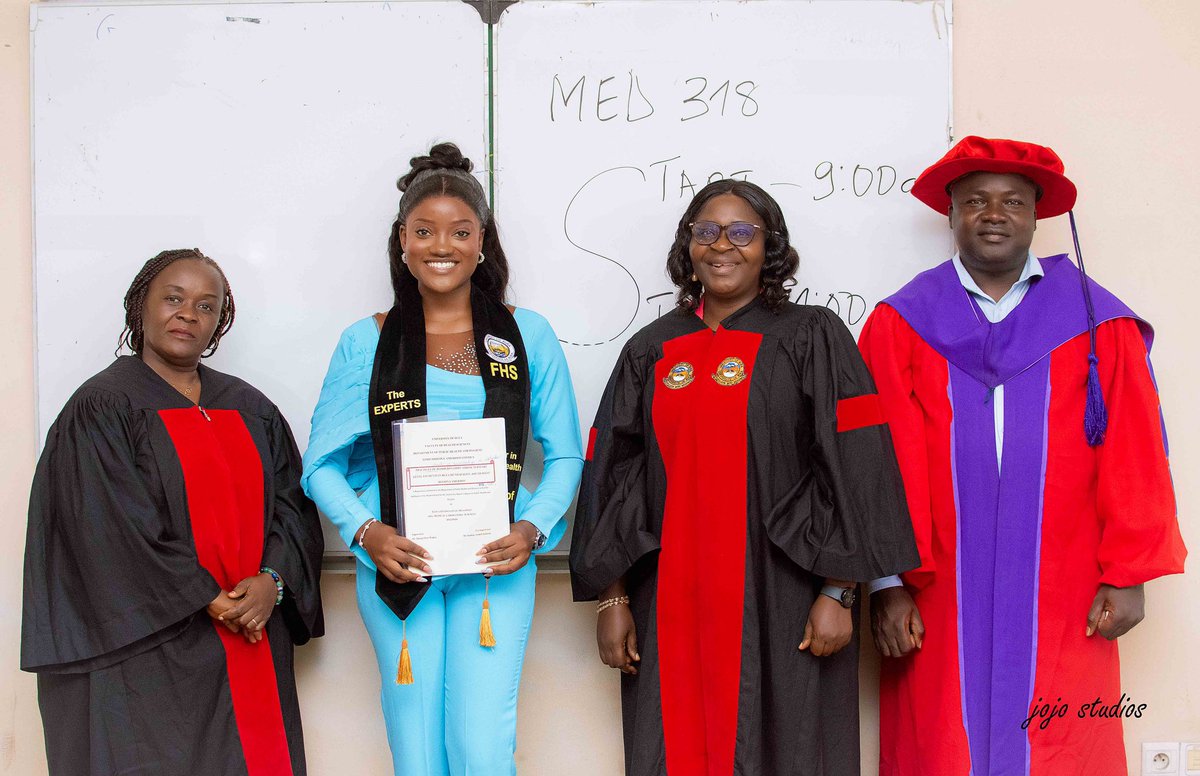 FynSimi's tweet image. 2 years paid off 🥰 the sweat, tears and sleepless nights.
Guess what … your sdg girl just bagged a Masters degree in public health and hygiene. 
My advocacy
Ps 46:5 🩵

#sdggirl #blooddonation #health #unicef #minsante #kumbagirl