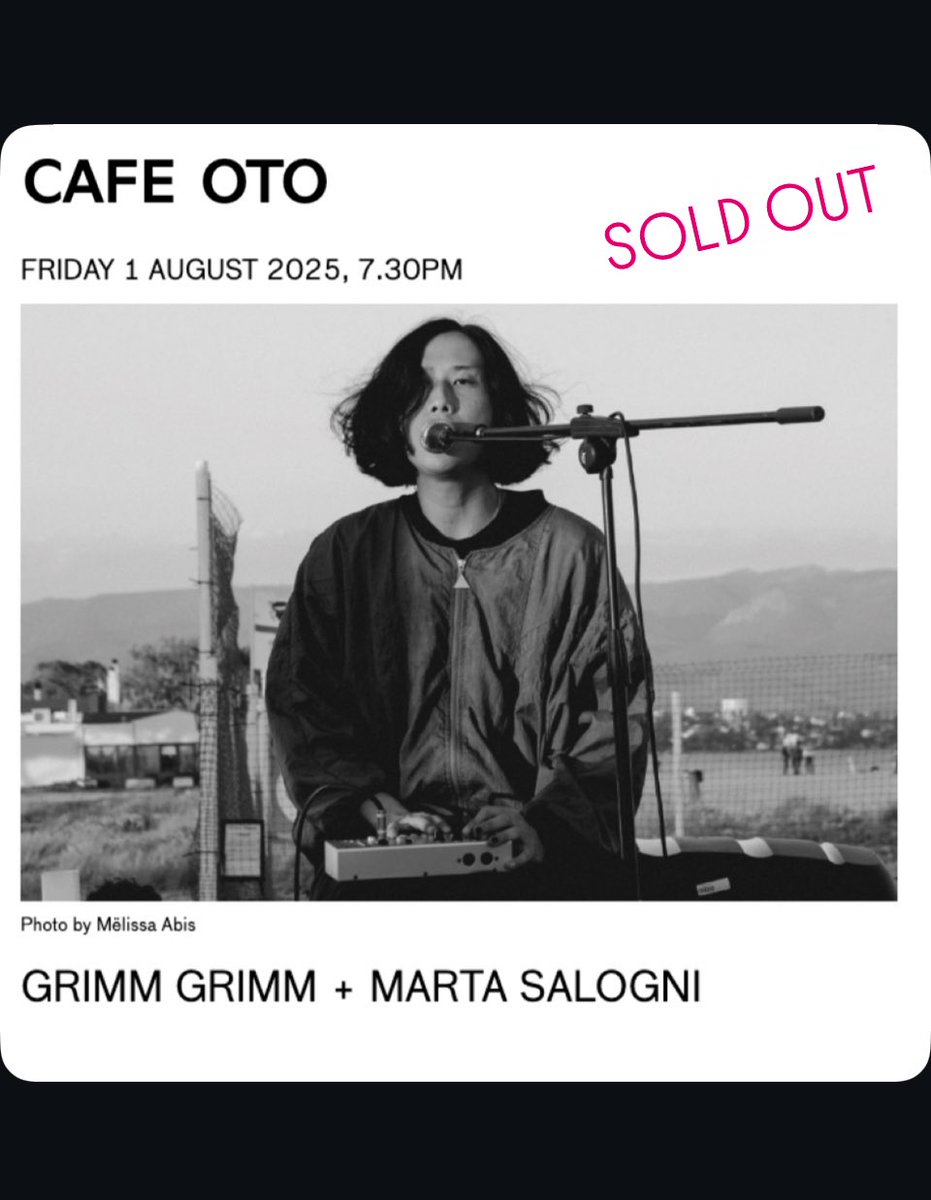 This is Tomorrow: Starts at 8pm
<a href="/Cafeoto/">Cafe OTO</a>