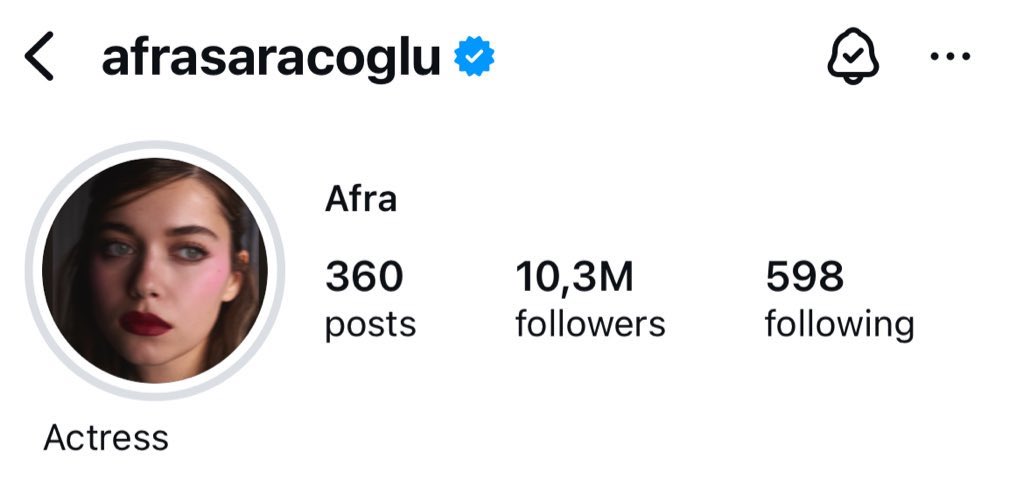 10.3M 🙂‍↔️💛 

#AfraSaraçoğlu