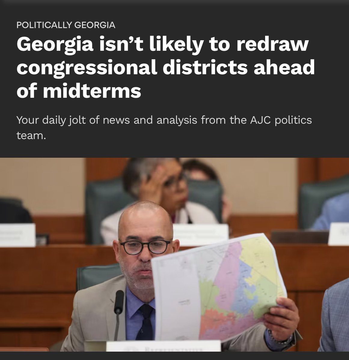 A reminder that the GA GOP has ALREADY gerrymandered our maps, not just for our congressional seats but in the state legislature.

Before the last round of redistricting, the split in Congress was 8R/6D.

Now, despite GA’s electorate shifting Dem in the last decade, it is 9R/5D.