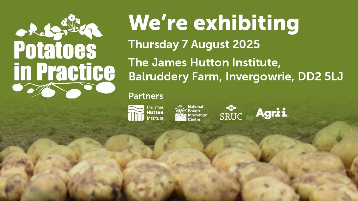 CortevaUK's tweet photo. 📢 1 week to go until #PotatoesinPractice, where the latest innovations and trends in potato agriculture and crop protection will be showcased! Visit #TeamCorteva on Stand E26 to chat about our range of solutions.🥔

Find out more and book your tickets now. 👉🏼 https://t.co/m6alN042ni 

🗓️ 7 August | 📍Invergowrie, Scotland 

@JamesHuttonInst