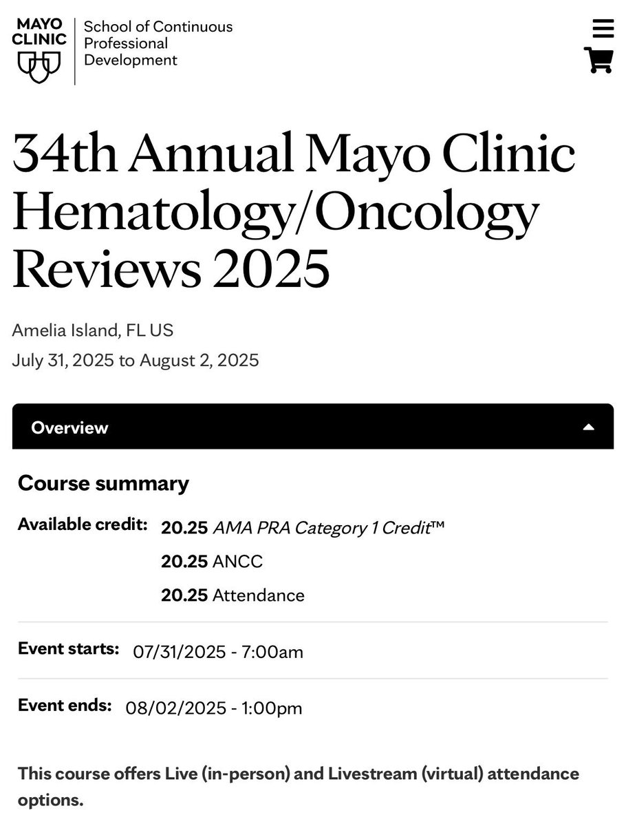 Rami Manochakian MD, FASCO Cancer Education (@rmanochakian) on Twitter photo 🔥📣Excited to kick off the 34th annual
<a href="/MayoCancerCare/">Mayo Clinic Comprehensive Cancer Center</a> Florida #Hematology/#Oncology Reviews 2025
✅Comprehensive #CME #Practical (in-person & virtual) conference on new clinical advancements in #Hematology & #CancerCare.
With AMAZING speakers from <a href="/MayoClinic/">Mayo Clinic</a> & other GREAT 🔥📣Excited to kick off the 34th annual
<a href="/MayoCancerCare/">Mayo Clinic Comprehensive Cancer Center</a> Florida #Hematology/#Oncology Reviews 2025
✅Comprehensive #CME #Practical (in-person & virtual) conference on new clinical advancements in #Hematology & #CancerCare.
With AMAZING speakers from <a href="/MayoClinic/">Mayo Clinic</a> & other GREAT