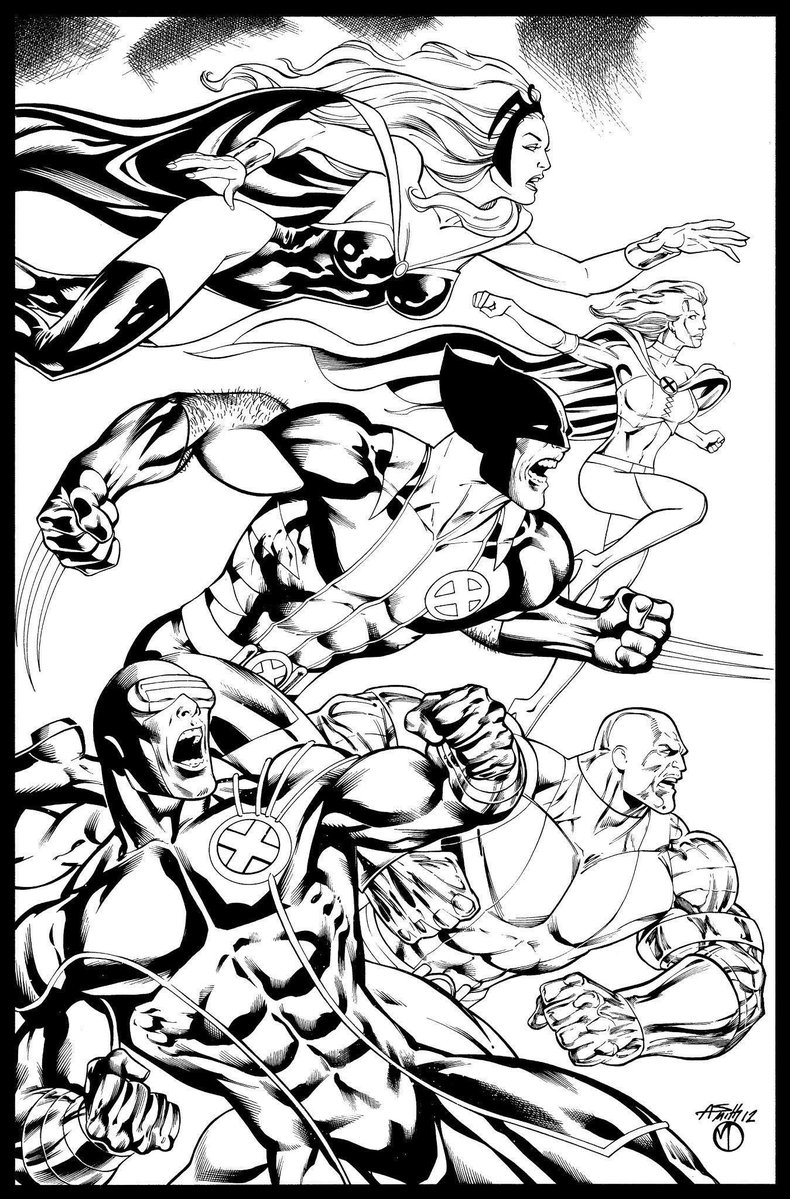Still one of my favorite X-Men pieces. Inks by Marc Deering.