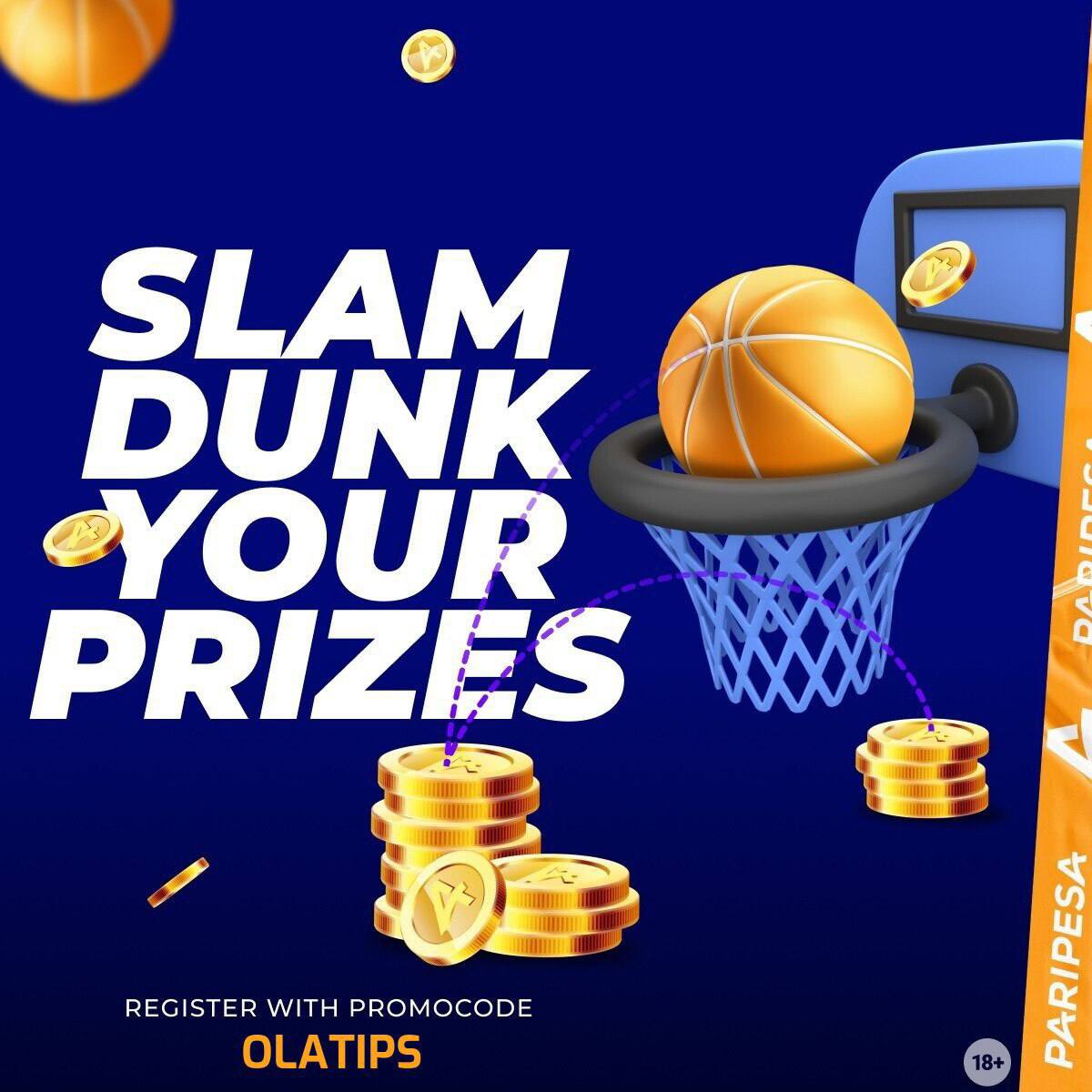 10 ODDS ON PARIPESA🏀💰 

Code🧑‍💻: QHR1H

Register on paripesa and fund it seamlessly using opay/Palmpay 

Register here: paripesa.bet/olatips
For 
PROMOCODE: OLATIPS

200% bonus awaits you on your first deposit