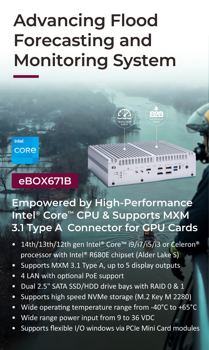 En un contexto de fenómenos climáticos extremos, <a href="/Axiomtek/">Axiomtek</a> presenta sus soluciones inteligentes para la predicción de incendios forestales y la monitorización de inundaciones, combinando la potencia de la IA en el #edge y la conectividad #IoT +info: us.axiomtek.com/Default.aspx?M…