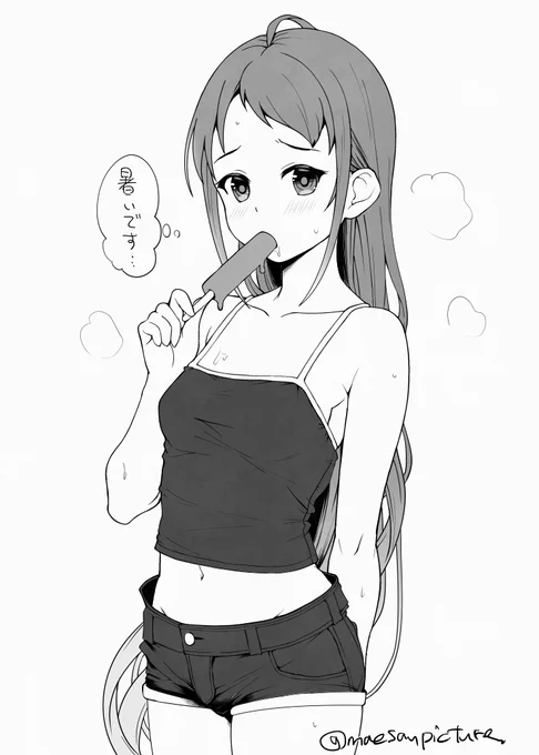 #今月描いた絵を晒そう 
8月は健全寄りなの多めに描きたい 