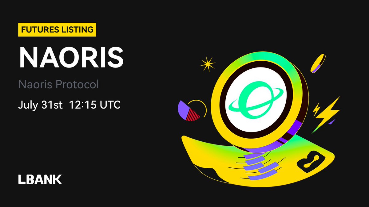 LBank Futures (@lbankfutures) on Twitter photo 🌈 #LBankFutures New Listing <a href="/NaorisProtocol/">Naoris Protocol</a>
📜 $NAORIS (Naoris Protocol) perpetual with up to 50x leverage now live on #LBank!
💎 For more details and updates: is.gd/9ec4Fd 🌈 #LBankFutures New Listing <a href="/NaorisProtocol/">Naoris Protocol</a>
📜 $NAORIS (Naoris Protocol) perpetual with up to 50x leverage now live on #LBank!
💎 For more details and updates: is.gd/9ec4Fd