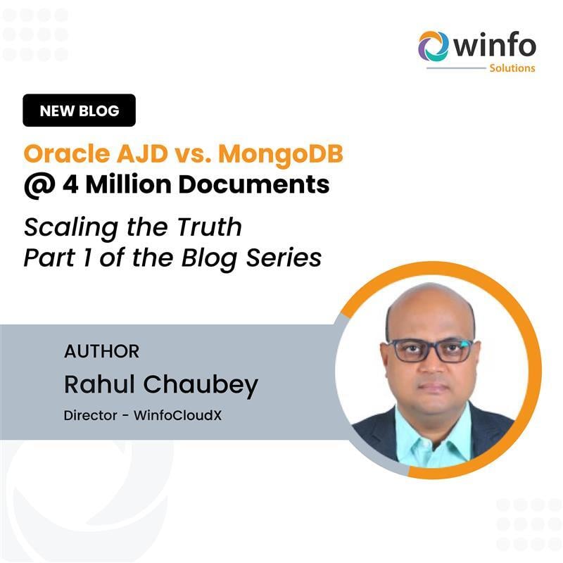 _WinfoSolutions's tweet image. Benchmarking Begins!
Can Oracle Autonomous JSON DB outperform MongoDB at scale?
We tested with 4 million docs — and the results are eye-opening.
Speed, Security, Cost, Compatibility — all compared.
Read Part 1 of our deep dive: eu1.hubs.ly/H0m52Hy0
#MongoDB #JSONDatabase