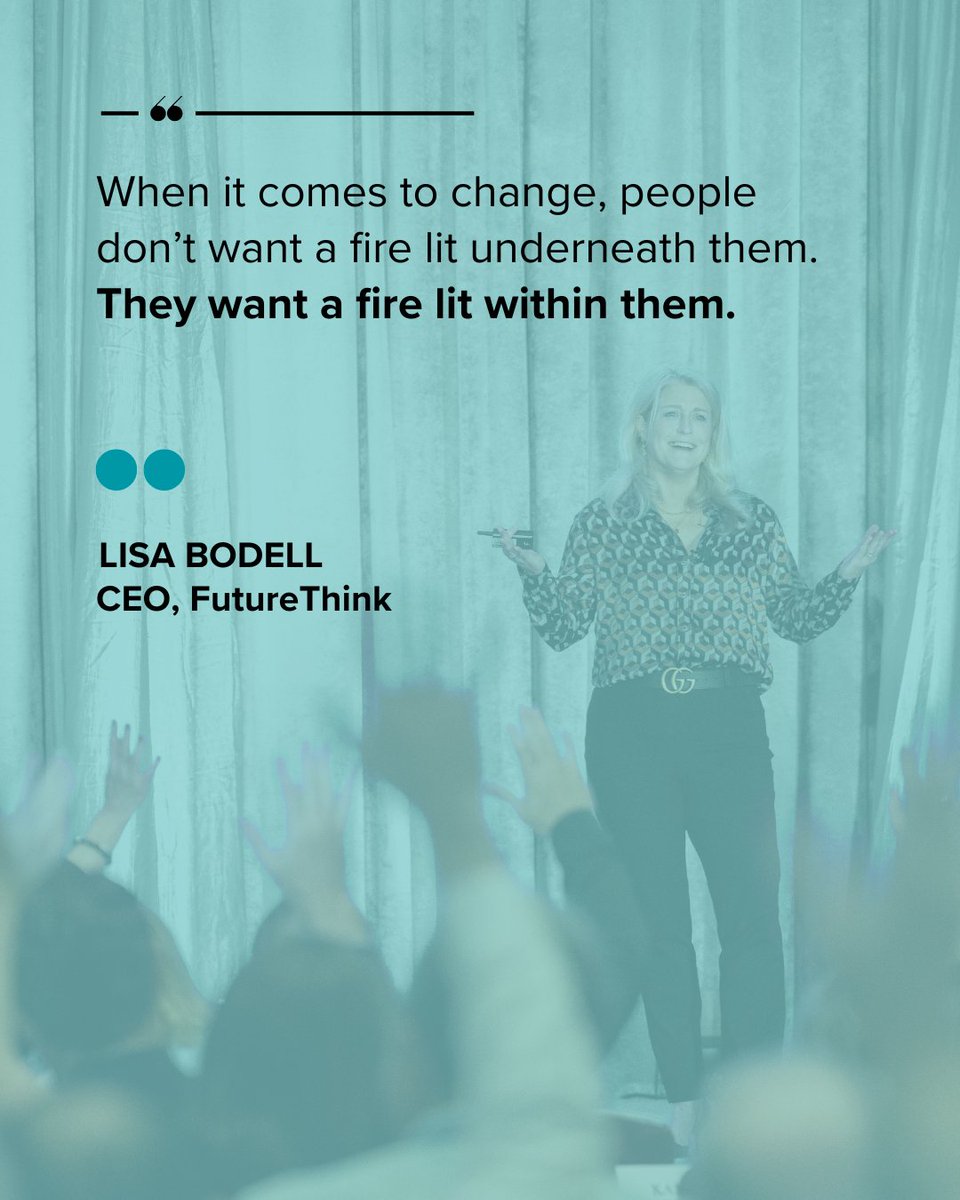 Lisa Bodell (@lisabodell) on Twitter photo Real change isnât about pressure or fearâitâs about passion and purpose.
How do you ignite that inner fire in yourself and others?
#WhySimpleWins #ChangeLeadership #GrowthMindset Real change isnât about pressure or fearâitâs about passion and purpose.
How do you ignite that inner fire in yourself and others?
#WhySimpleWins #ChangeLeadership #GrowthMindset