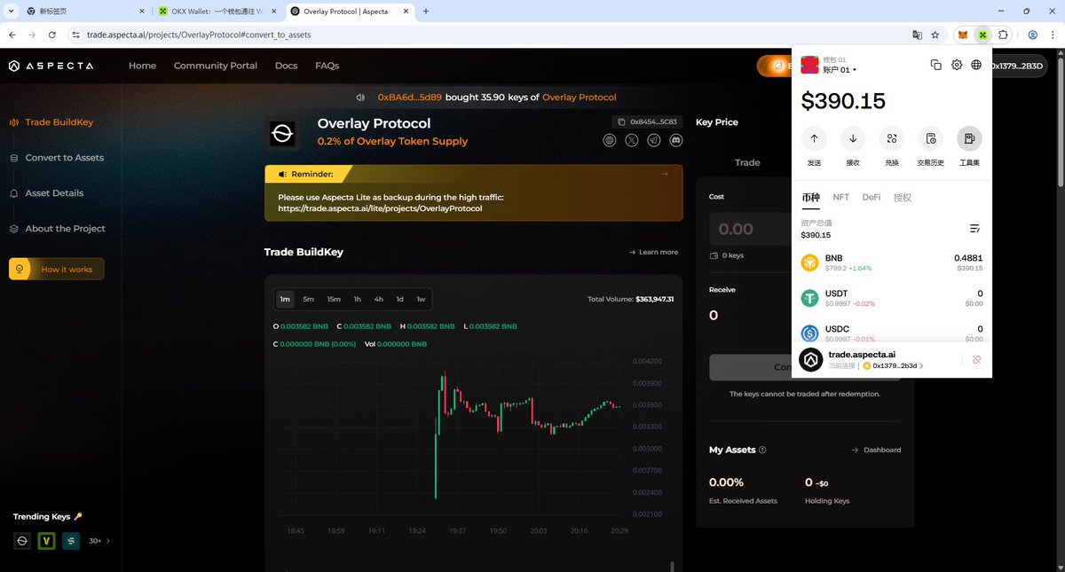 还好没有发出来让粉丝去打 工作室打了1000个号左右
中了两三个 - - trade.aspecta.ai/projects/Overl…  这玩意也有内幕 ？？？ 告诉我
