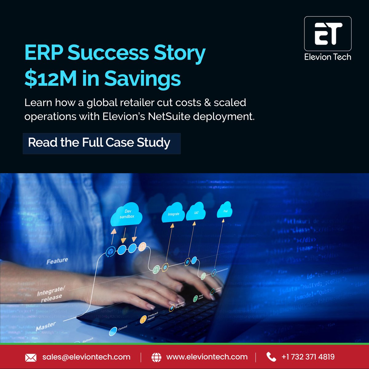 ElevionTech's tweet image. A global retailer saved $12M and scaled seamlessly with Elevion’s expert NetSuite ERP deployment. Discover how integrated workflows, automation, and smarter operations drove real results. 

#erptransformation #netsuiteexperts