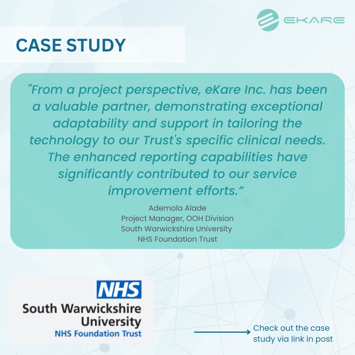 We're proud to share our collaboration with South Warwickshire University NHS Foundation Trust and the positive impact of our digital wound care solution in their Out-of-Hours (OOH) services.

📖 Read the full case study here:
👉hubs.la/Q03vHq3n0