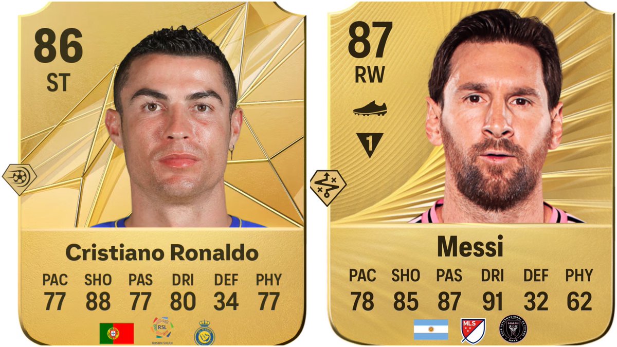 Lionel Messi has a higher card than Cristiano Ronaldo at the age of 38.

LONGEVITY 🐐