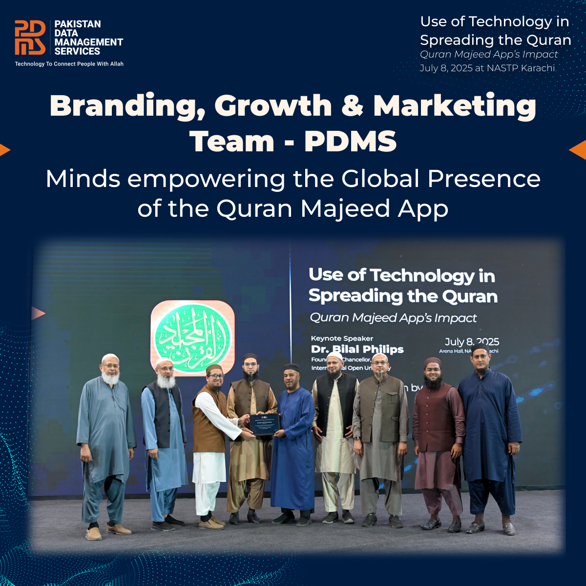 Pakdata1's tweet image. The Minds Behind the Message
Meet the Branding, Growth, and Marketing Team at PDMS — the resource amplifying the global presence of the Quran Majeed App.

#PDMS #QuranMajeedApp #TeamPDMS #MarketingWithPurpose #BrandingFaith
  #IslamicApps 
#QuranMajeedEvent #PDMSxBilalPhilips