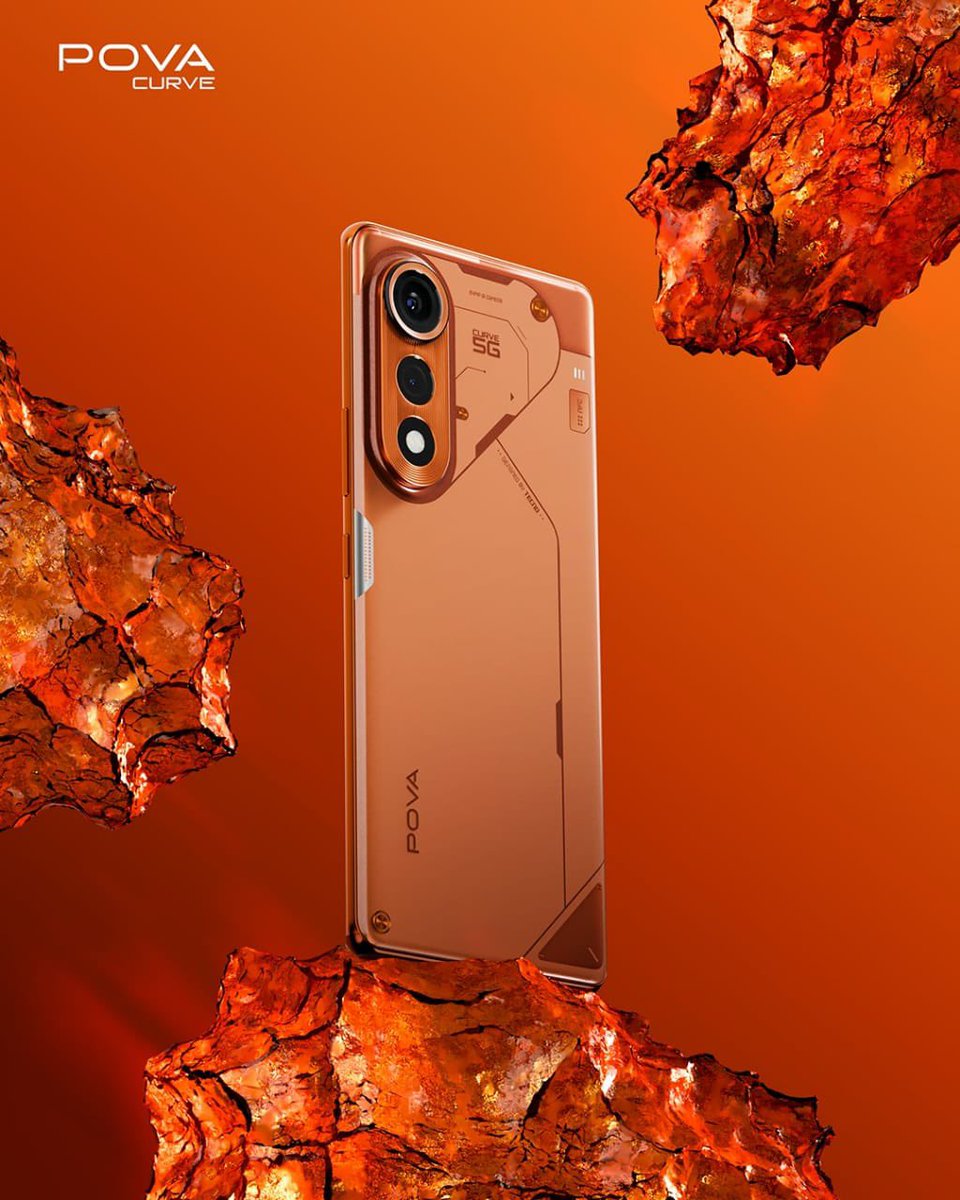 TECNO POVA Curve Orange looks awesome 😍