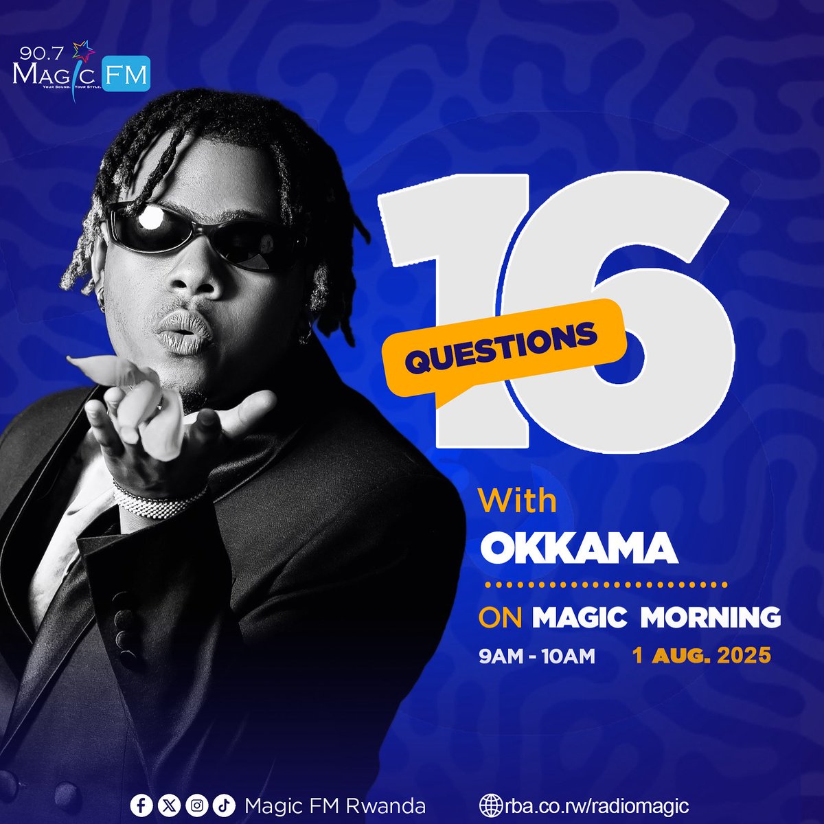 MagicFmRadio's tweet image. The Young king #cesttimitimini is pulling up tomorrow y’all! 🔥🔥Don’t miss this! 💃

#16questions ✨

#MagicMorning 6am-10am #AnickAndJaphet