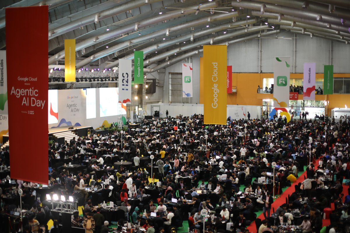 Celebrating a historic milestone!  👏🏼
⏱️ 30 hours | 👩‍💻 1941+ devs | 💡Endless innovation

India’s developer community came together at Agentic AI Day and set a GUINNESS WORLD RECORDS™ title for the "most participants in an Agentic AI hackathon".