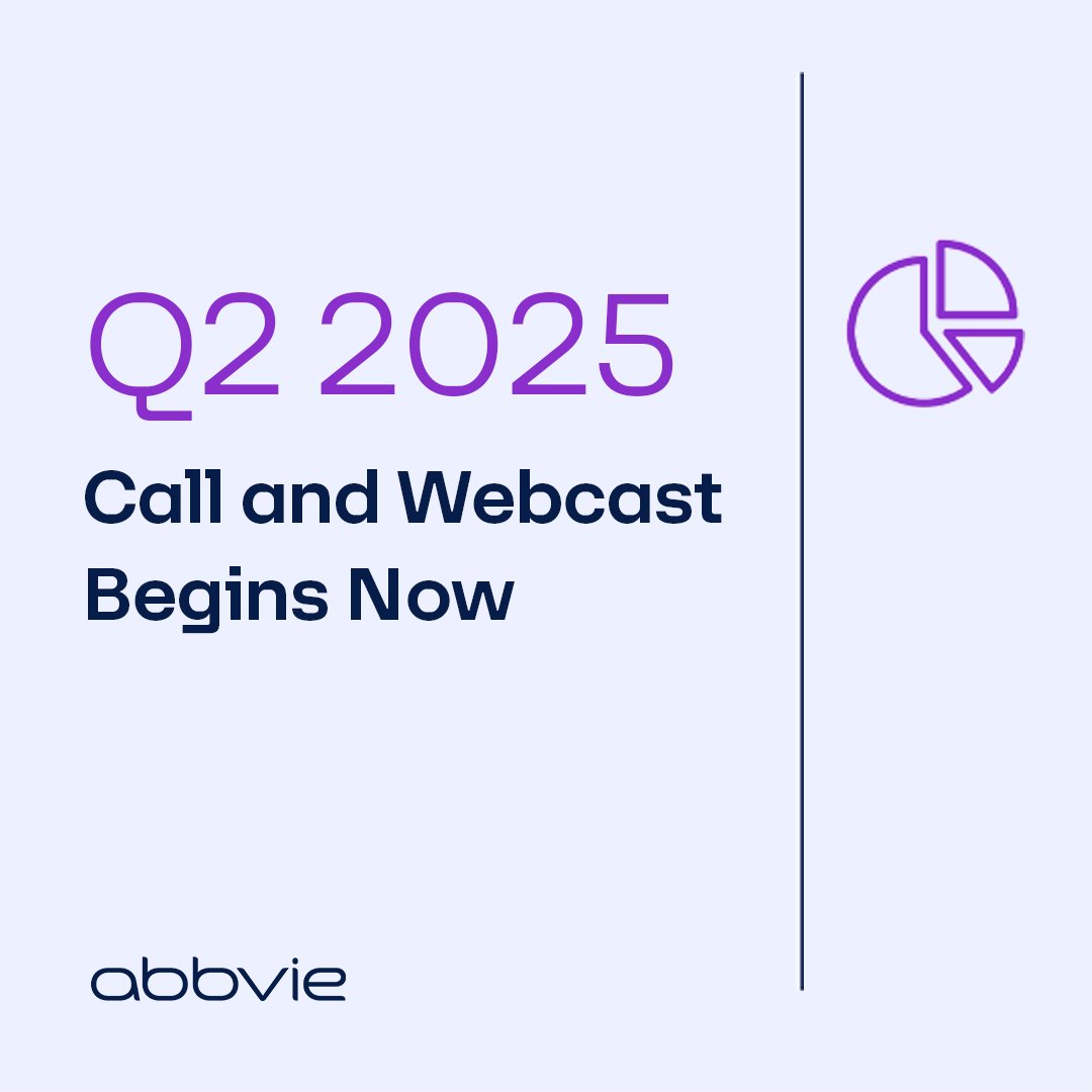 Join us live: Our Q2 2025 #earnings call is starting: abbv.ie/c65b3f $ABBV