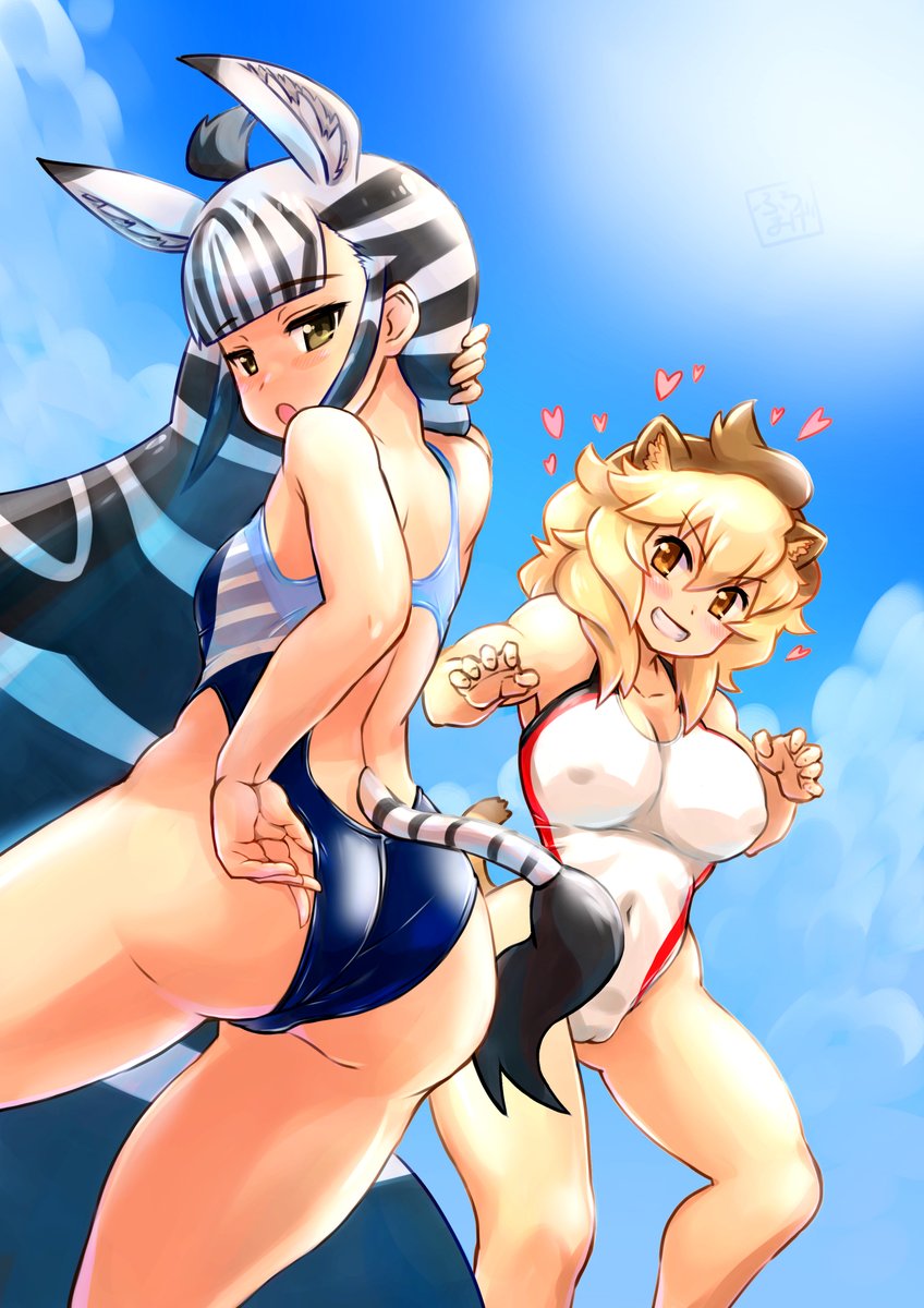 描いたことがありました
競泳水着のフレンズを 