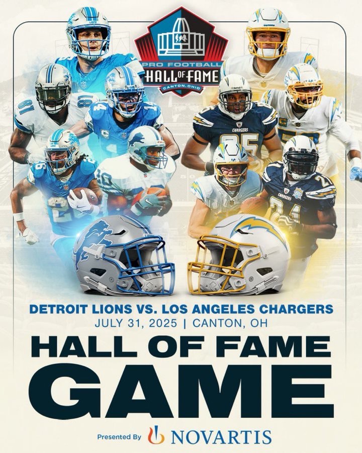 WFFL_Football's tweet photo. Football season is back! 🎉🏈

#NFL #fantasyfootball #football #halloffame #canton #Lions #Chargers https://t.co/kV7uOoFd6q