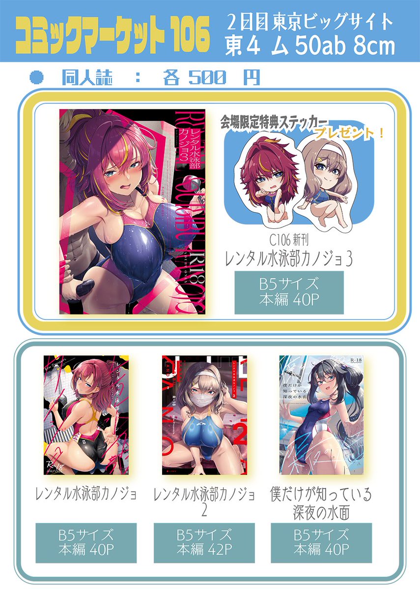 なつやすみ まるっとみ！夏休みピック4！合同アニメポスター B1サイズ YOOKI（よーき）☆イラストレーター☆アニメーター☆ on X