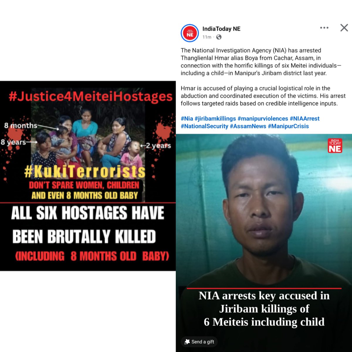 Wild Animal #Kuki_Terrorists.

<a href="/AmitShah/">Amit Shah</a> <a href="/PMOIndia/">PMO India</a> <a href="/narendramodi/">Narendra Modi</a> 
<a href="/NIA_India/">NIA India</a> <a href="/timesofindia/">The Times Of India</a> <a href="/AJEnglish/">Al Jazeera English</a> 
<a href="/UNHumanRights/">UN Human Rights</a>