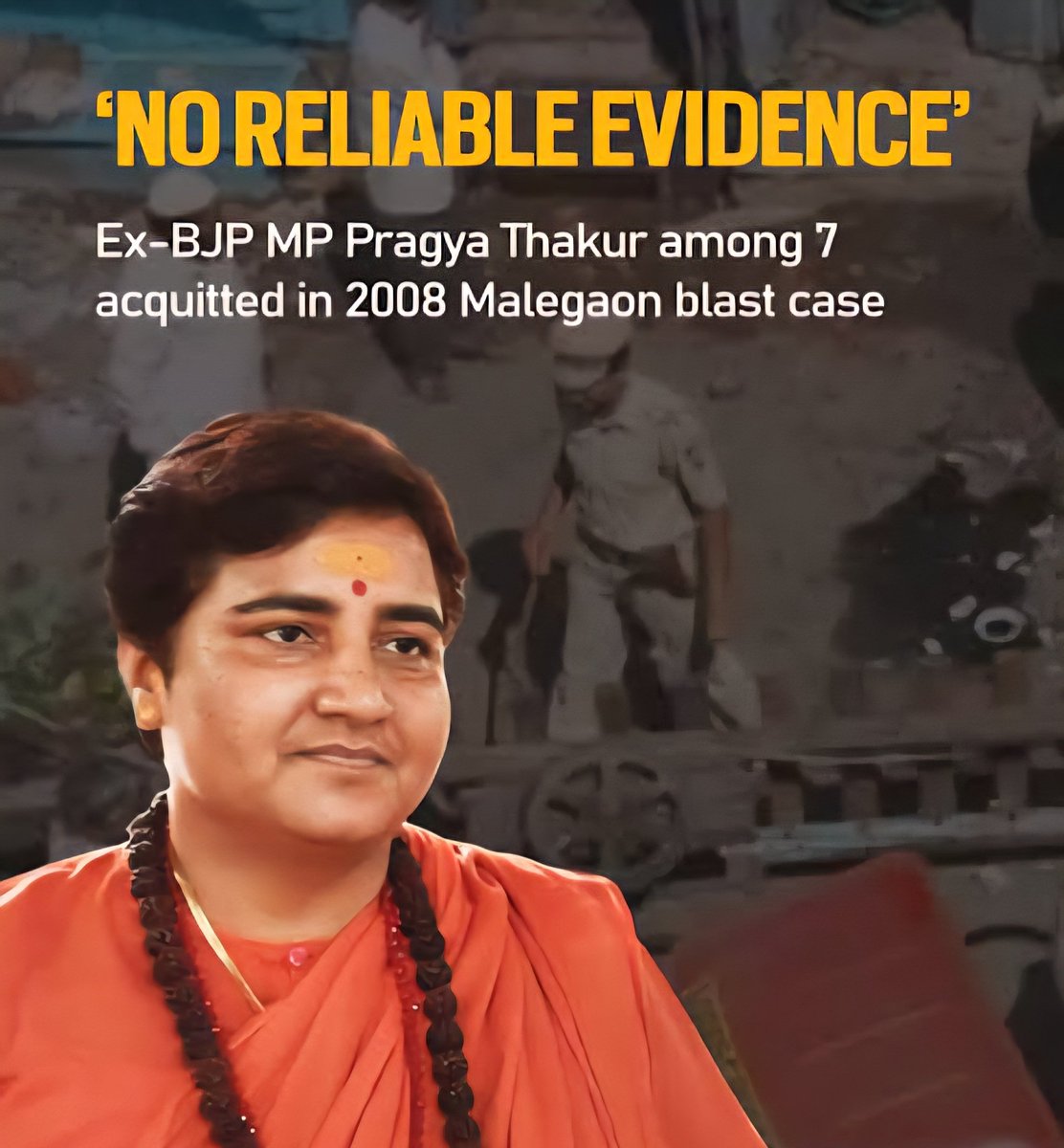 Justice Prevails! ⚖️

After 17 long years of harassment, lies, and political witch-hunting, the NIA Court has acquitted Sadhvi Pragya Singh Thakur, Lt. Col. Purohit, and all others falsely implicated in the 2008 Malegaon blast case.

The Congress regime deliberately framed them