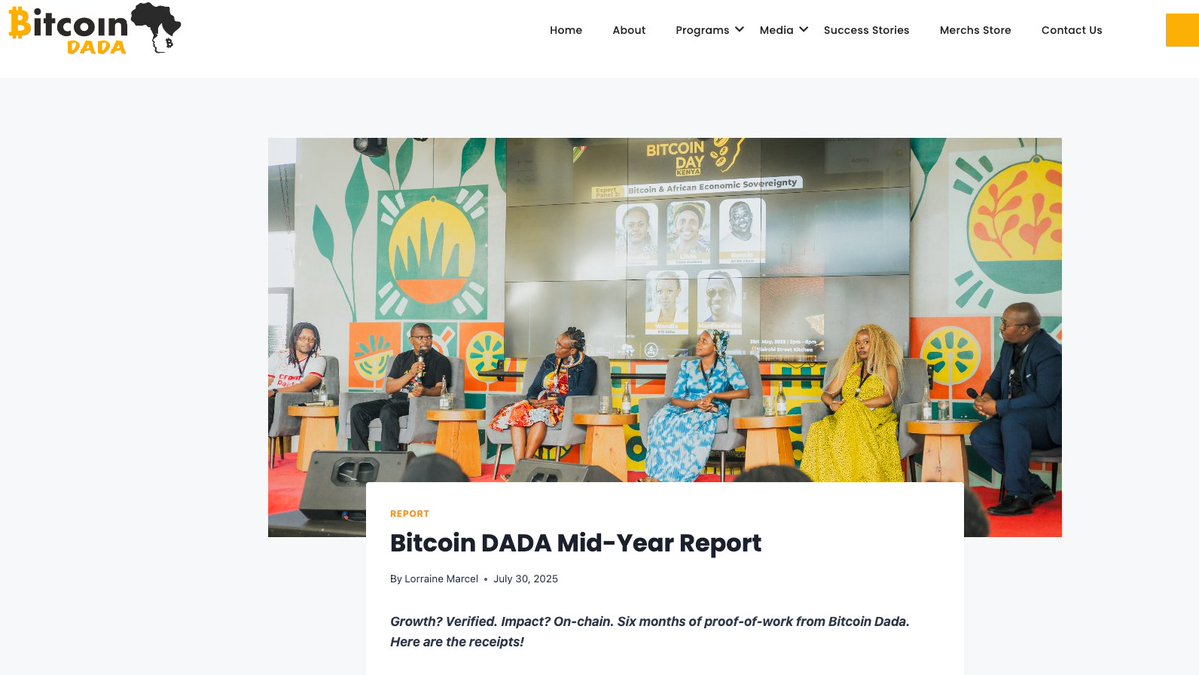 Lorraine Marcel (@marcelorraine) on Twitter photo Phew! The last day of July.
Itโs been a rollercoaster ride for us at <a href="/btc_dada/">Bitcoin DADA</a> filled with growth, lessons, and bold moves.
This Mid-Year Report is our moment to pause, reflect on how far weโve come, what weโve built this year, and where weโre headed next.
I hope you enjoy the Phew! The last day of July.
Itโs been a rollercoaster ride for us at <a href="/btc_dada/">Bitcoin DADA</a> filled with growth, lessons, and bold moves.
This Mid-Year Report is our moment to pause, reflect on how far weโve come, what weโve built this year, and where weโre headed next.
I hope you enjoy the