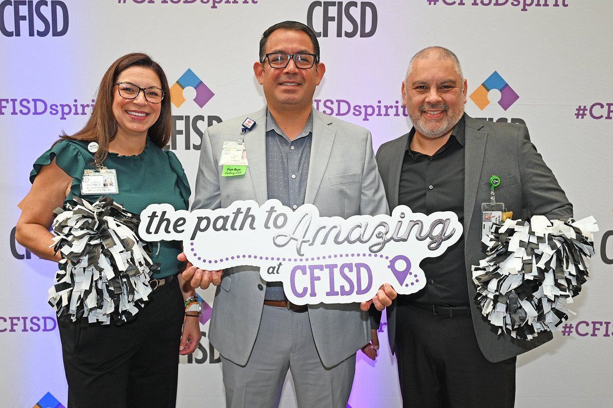 ♥️🐰 The Owens Elementary Administrators, Ms. Bergholtz, Mr. Montanez, and Mr. Diaz at the CFISD Leadership Symposium getting ready for a successful 2025-2026 school year. #WeAreOwens #OwensPRIDE #CFISDSpirit 
<a href="/CyFairISD/">Cypress-Fairbanks ISD</a>