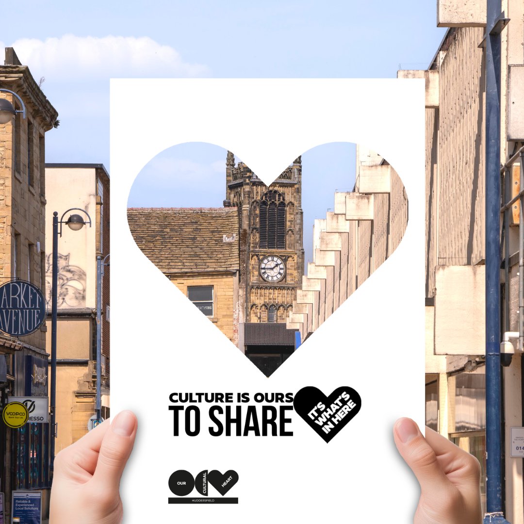 #OurCulturalHeart is about blending existing character and culture with vibrant regeneration. It is about celebrating our diverse and exciting region.

#Huddersfield town centre and #Kirklees deserves its place firmly on the national map🗺️

#ItsWhatsInHere #CultureIsOurs