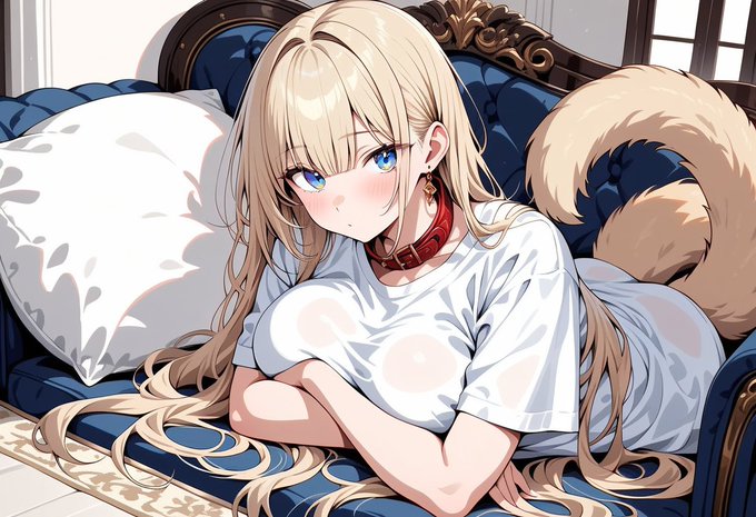 #まいちゃんの日常
そうそう、さゆりんは四肢欠損だったんですが、AIが偶然脚がない状態の絵を出力したんですよね。まあ代わりにしっぽが二本生えてますが☛ 