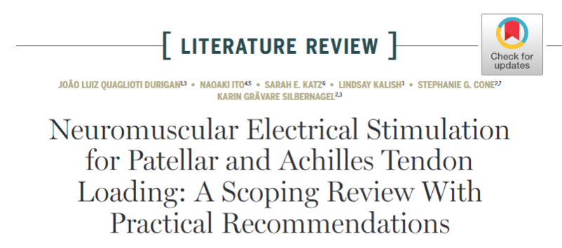 JOSPT's tweet image. "NMES may enhance Achilles and patellar tendon structure and mechanical properties, alongside alleviating pain"

One of the clinical takeaways from our #Review of NMES used to supplement lower limb tendon loading protocols.

Read the article ➡️ ow.ly/269x50WnYY1

#yourJOSPT