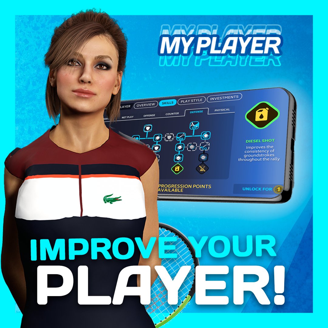 Your journey to the top won’t happen overnight — train hard, level up your skills, and shape your unique playing style.

In Tennis Manager – MY PLAYER, every choice matters: training, tactics, mentality… It’s all in your hands.

Are you ready to become the GOAT?

💥 Pre-register