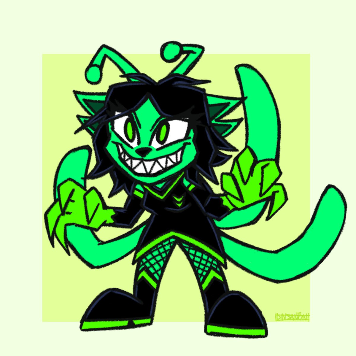 InoRaven's tweet photo. Attack 71! [Revenge] 
- For @NInITadAReal  
space cat but like antonblast #Artfight #Artfight2025 #Art https://t.co/4TqO6kIyjb