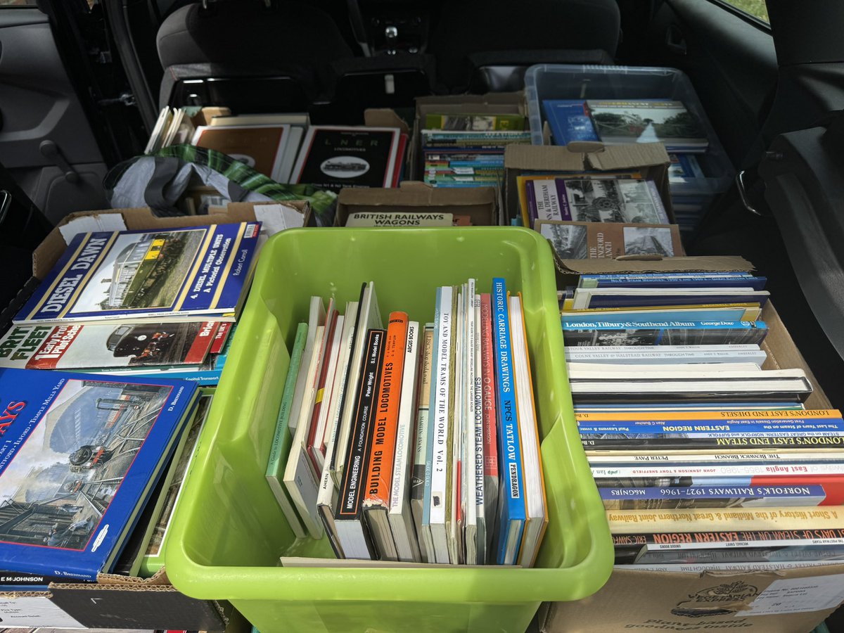 Meanwhile Martin has bought a carload of railway books