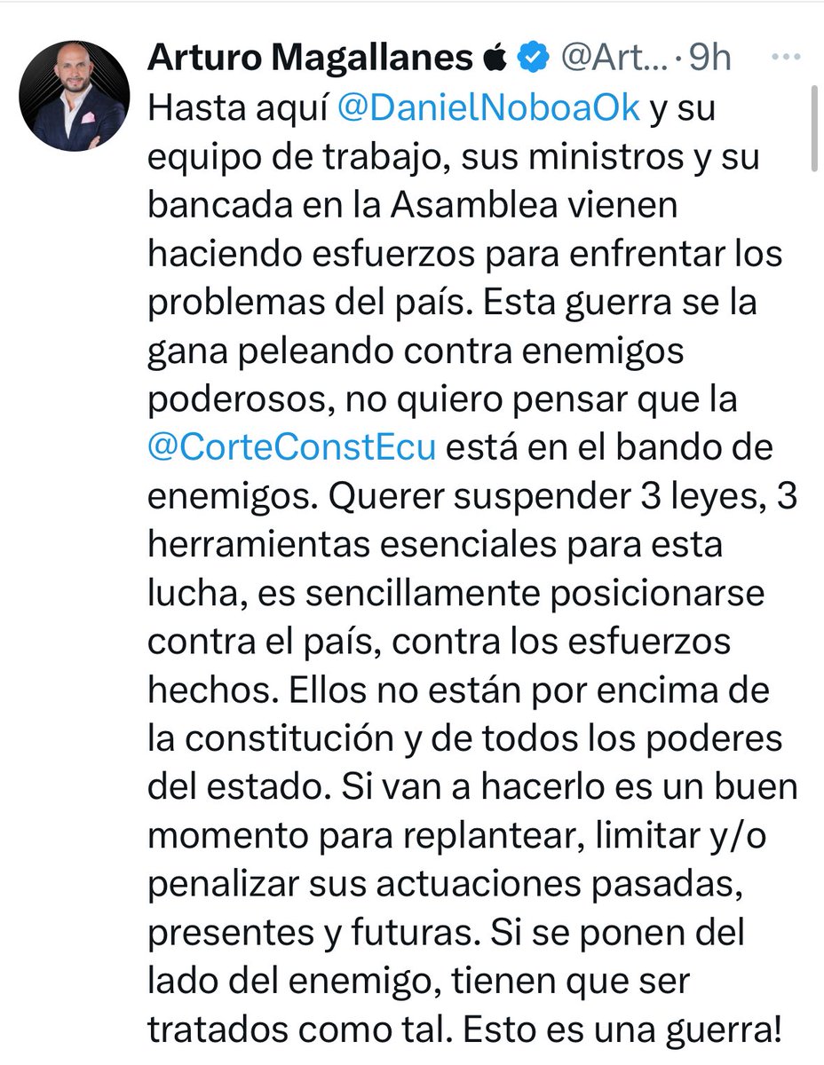 JacquelineRodas's tweet image. Ya arreglaron todo para tener Consejo de la Judicatura, Corte Nacional, Fiscal General, CPCCS, pero con jugarretas no pueden llegar a la CorteConstitucional.
El plan es desprestigiarla y tumbarla, por eso enviaron leyes evidentemente inconstitucionales. La campaña es de frente.