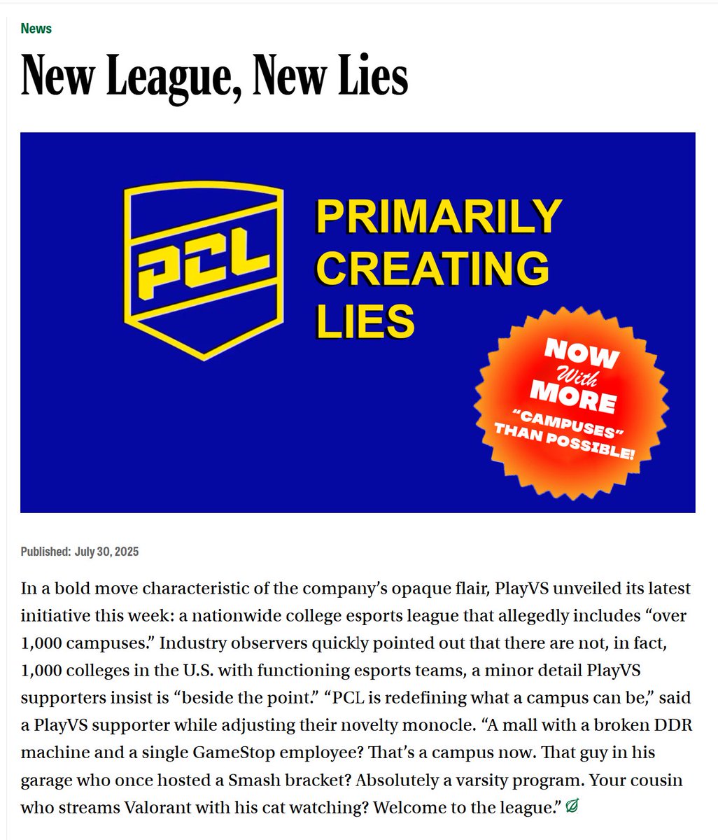 New League, New Lies