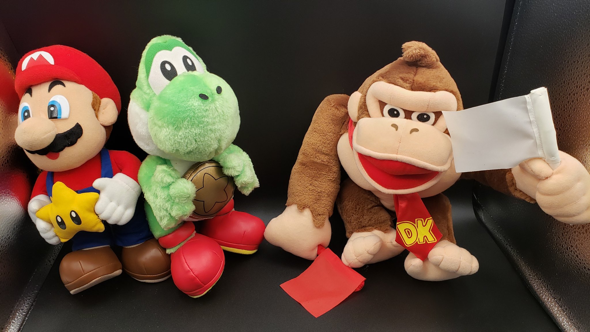 【希少品/タグ付】マリオパーティ　マリオ　ぬいぐるみ　バンプレスト マリオパーティ5 ぬいぐるみの三英 マリオ S タグ付き 三英
