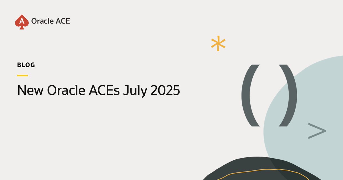 🎉 Announcing 24 new Oracle ACEs from around the world! 🌍 ♠️ 
Discover the technical experts and community leaders joining the #OracleACE Program this July. 
Meet them and be inspired in our latest blog post! 👇
social.ora.cl/6010fVAZy
