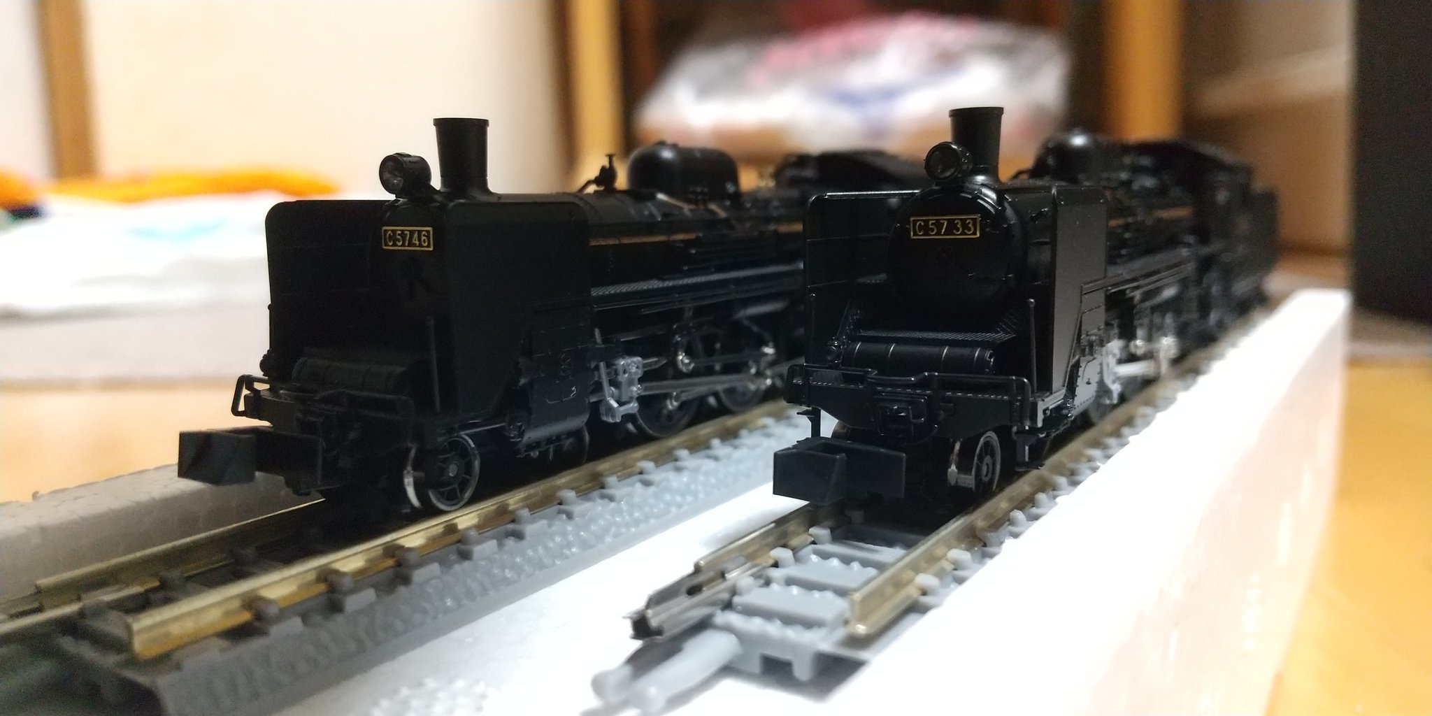 蒸気機関車モデル 黒色 ディテール豊富 D51-386 (新見機関区) : 鷹取式集煙装置装備機 (鉄道模型