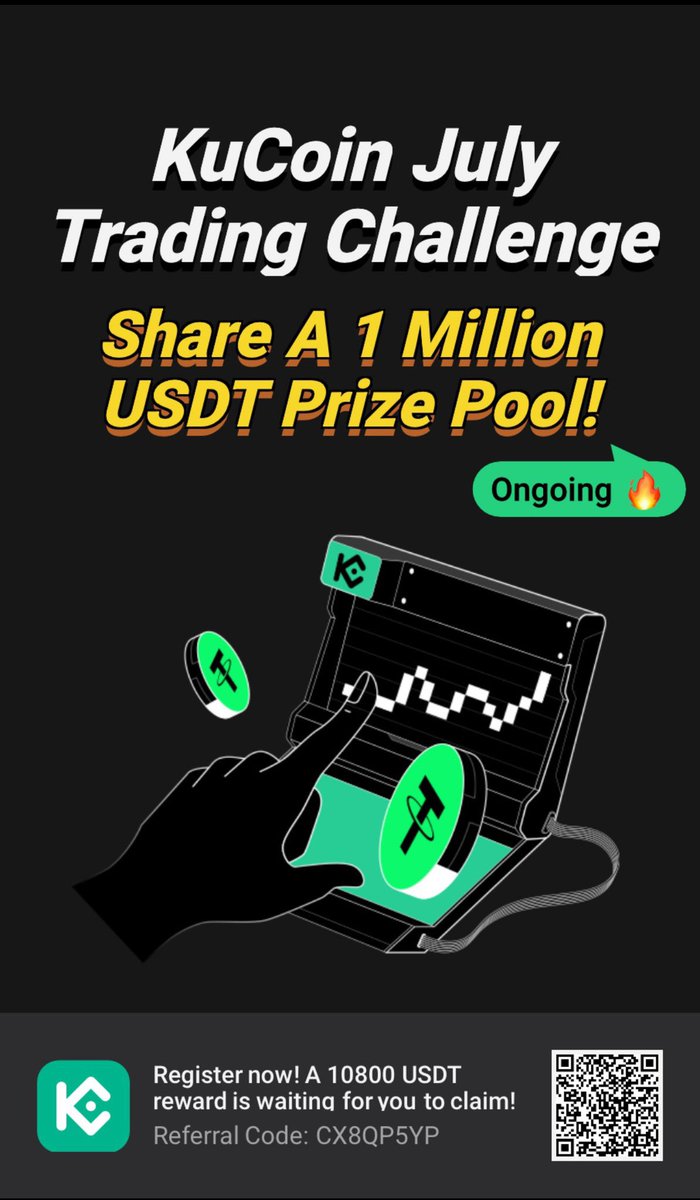 Kucoin July Trading Challenge 🔥. 

Share a 1 million usdt prize pool. Click the link below to be part of it 

kucoin.com/campaigns/July…