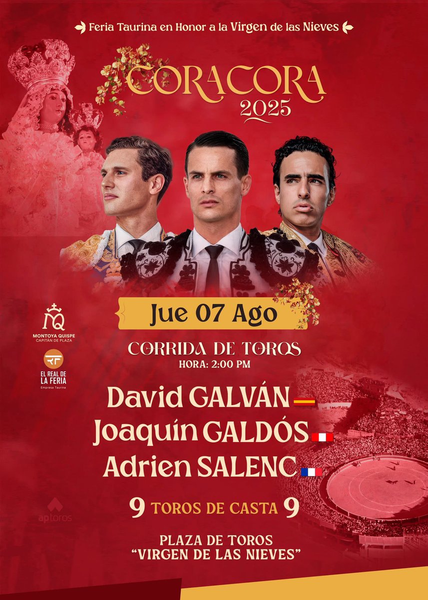 Doble comparecencia de David Galván en la Feria Taurina de Cora Cora. El gaditano continúa sumando citas en su calendario internacional.