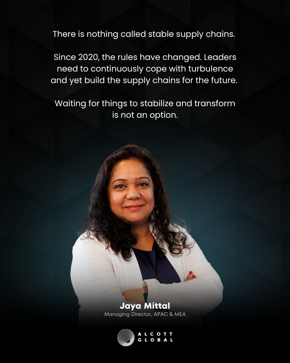 Jaya reminds us what too many still hope isn’t true: supply chains aren’t waiting to stabilize.

The leaders shaping tomorrow’s value chains are already building through volatility, not beyond it.

Transformation starts now, not later.