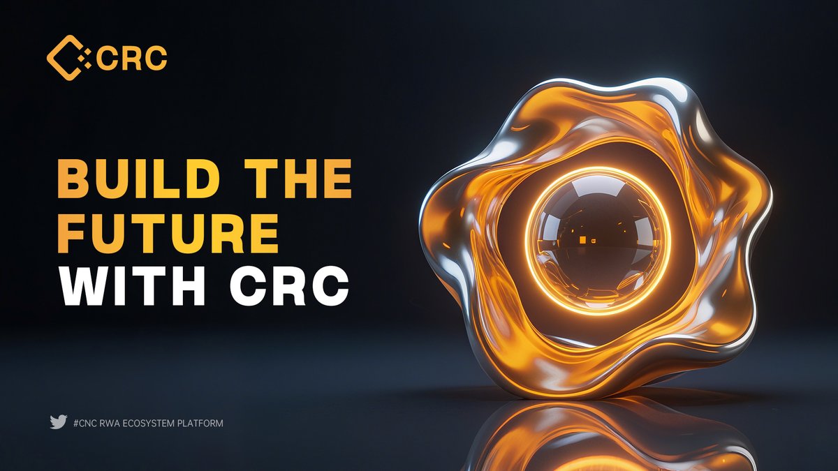 RWA is the foundation of a more inclusive, efficient global economy. 

With CRC, it's here: accessible, tradable across borders, and transparent. Join the movement to reshape finance. #RWA #CRC #Tokenization #Web3