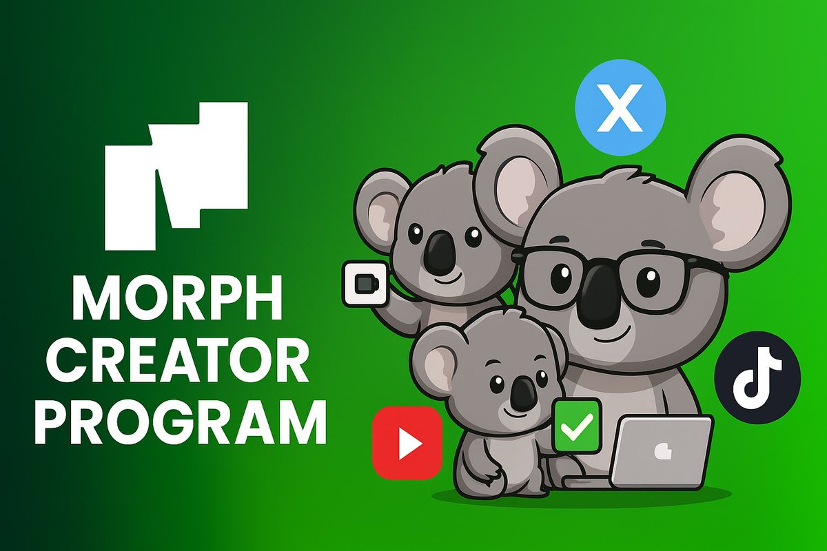 Morph creator program is reopening the door and this time we want you to be part. 

We’re looking for passionate content creators who already get it — the builders, the threaders, the memers, the educators… who know Morph, believe in the vision, and have already shared it with