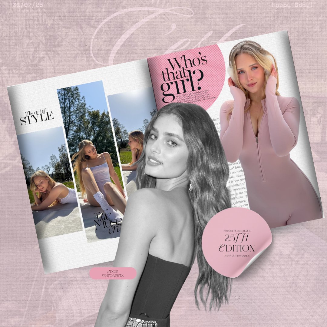 — 𝟹𝟷 𝒥..﹨﹙𝗕𝗂𝙧t𝘩𝖽𝖺𝘆 𐌉𝖼𝗈𝗇!﹚
 𝑡𝑜 𝗈𝗎𝗋 𝘀𝘄𝗲𝗲𝘁 𝗀𝗂𝗋𝗅 🩷 @divinanotes &amp; @almaindecente
ꔋ𝘩𝗲 𝟤𝟱t𝘩 𝗕𝗂𝙧t𝘩𝖽𝖺𝘆! 𝗘𝖽𝗂t𝗂𝗼𝗇!

Eres la razón por la que mis días son incluso más felices de los que ya están siendo, te amo con locura 💙