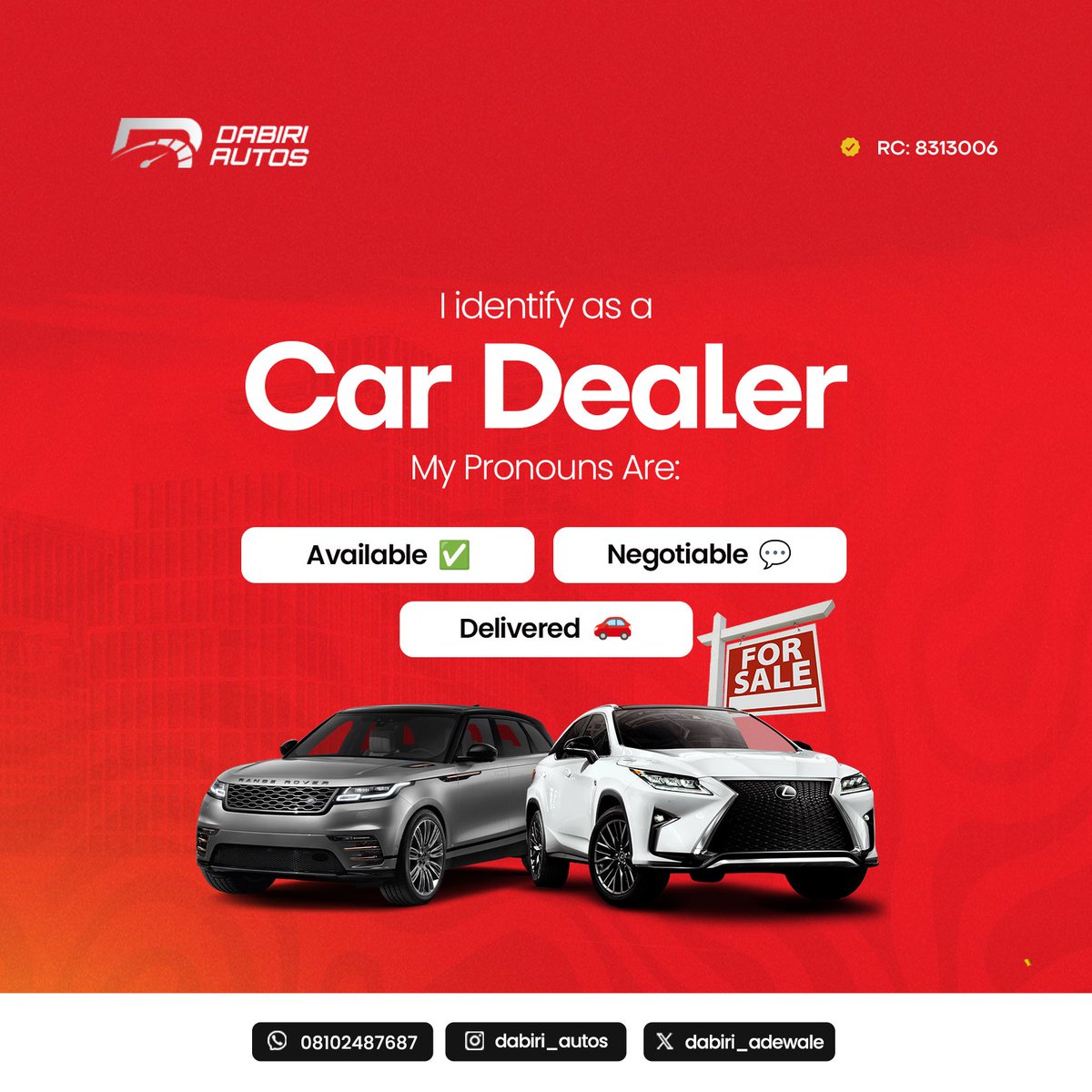 iBuy. iSell. iSwap

Car Loan Available. 

Call / WhatsApp : 08102487687