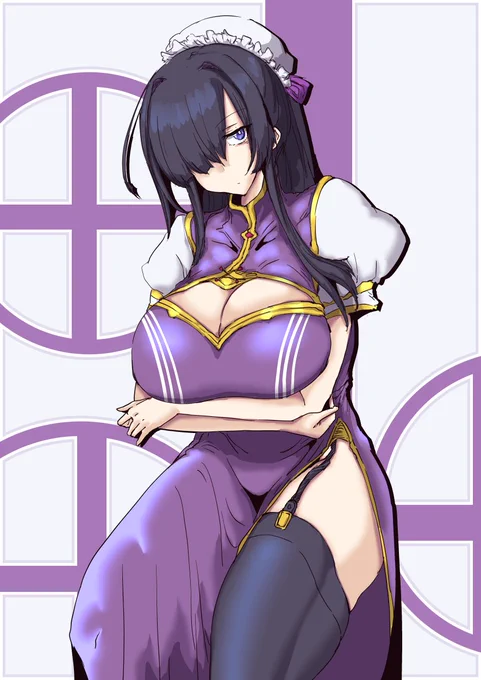 今日の日課はチャイナドレス夜語トバリさんです