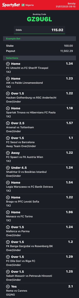 BETTING HUB βοΈπ«΅π½ (@bettinghubgames) on Twitter photo 115 ODDSπ GZ9U6L β½οΈβ
Join Telegram π t.me/BettingHub1
<a href="/pink_girrll/">Callista Roseline Morire</a> <a href="/Big_Strategic/">COMRADE π³π¬ππ§©π€΄</a> <a href="/loudpunts/">LOUDPUNTSβοΈππ</a> <a href="/Promisepunta/">MR P π
π°</a> <a href="/GrateSm11/">GREAT SM PUNTERπβ½οΈππ</a> 115 ODDSπ GZ9U6L β½οΈβ
Join Telegram π t.me/BettingHub1
<a href="/pink_girrll/">Callista Roseline Morire</a> <a href="/Big_Strategic/">COMRADE π³π¬ππ§©π€΄</a> <a href="/loudpunts/">LOUDPUNTSβοΈππ</a> <a href="/Promisepunta/">MR P π
π°</a> <a href="/GrateSm11/">GREAT SM PUNTERπβ½οΈππ</a>